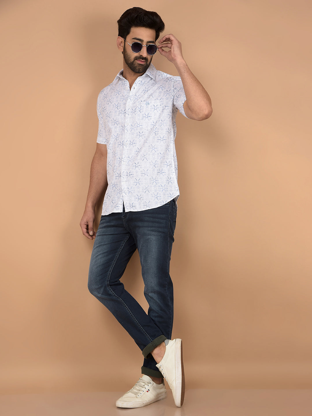 Navy Blue Skinny Jeans-Men Jeans-Crimsoune Club