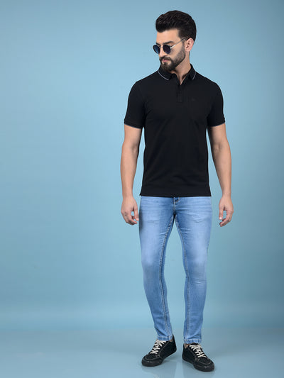 Blue Skinny Jeans-Men Jeans-Crimsoune Club
