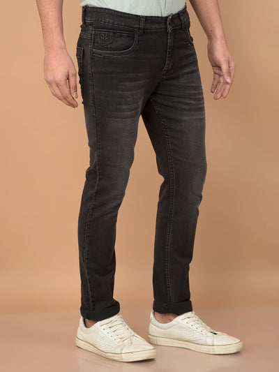 Black Jeans-Men Jeans-Crimsoune Club