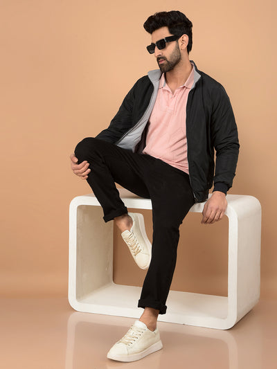 Black Straight Jeans-Men Jeans-Crimsoune Club