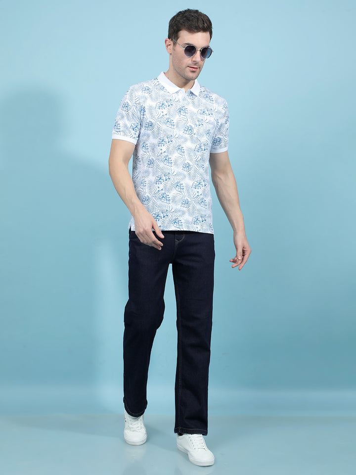 Blue Baggy Jeans-Men Jeans-Crimsoune Club