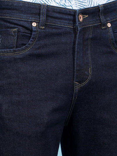 Blue Baggy Jeans-Men Jeans-Crimsoune Club