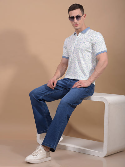 Blue Baggy Jeans-Men Jeans-Crimsoune Club