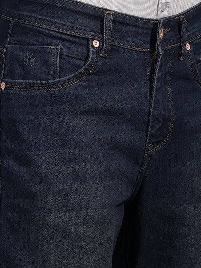 Blue Baggy Jeans-Men Jeans-Crimsoune Club