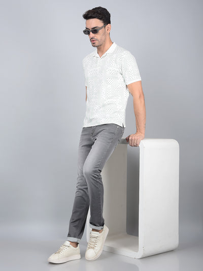 Grey Jeans-Men Jeans-Crimsoune Club