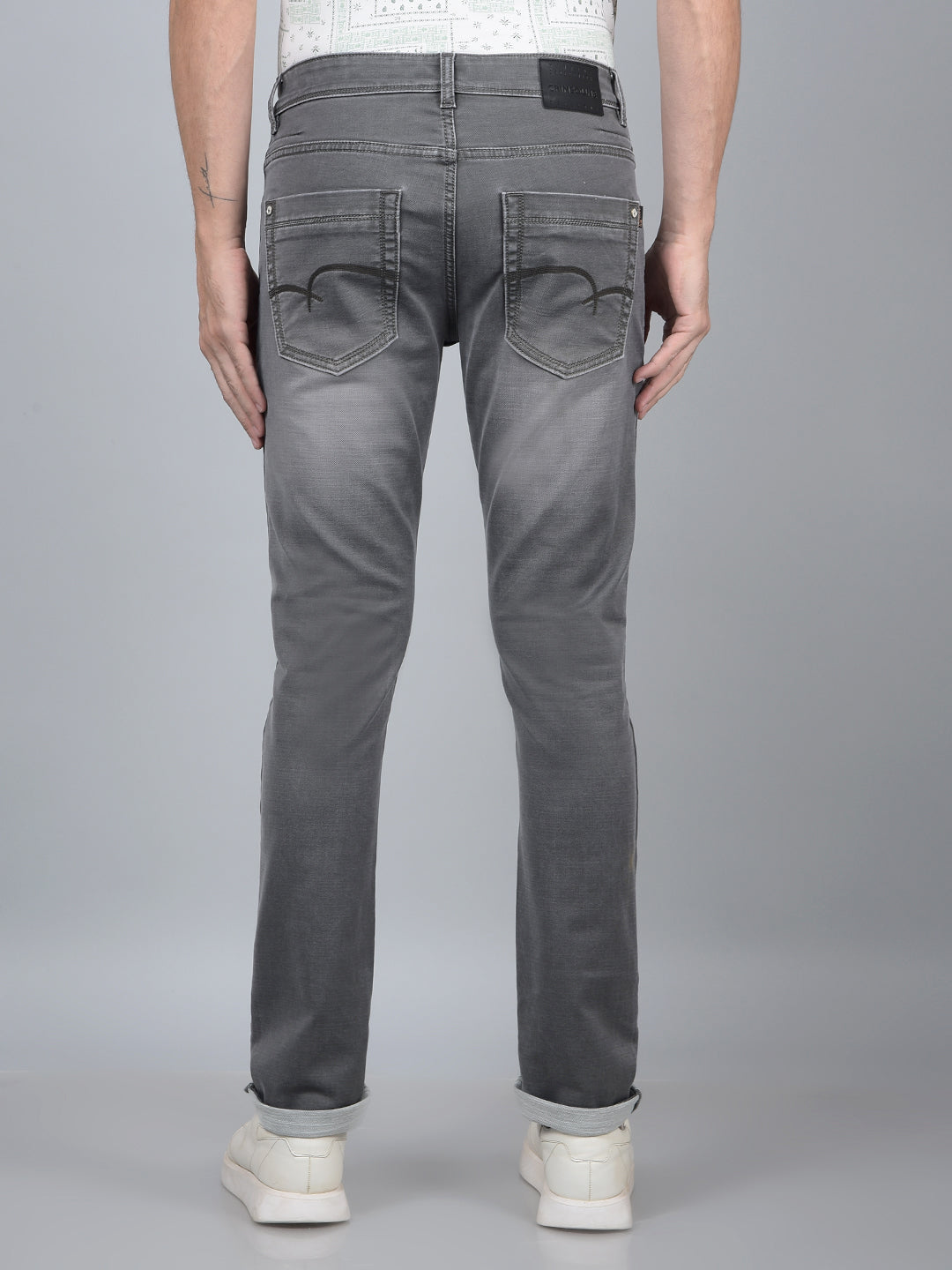 Grey Jeans-Men Jeans-Crimsoune Club