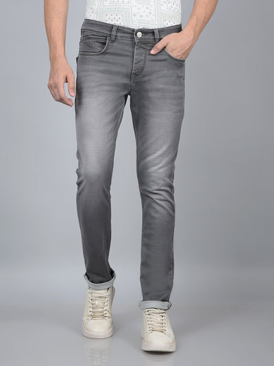 Grey Jeans-Men Jeans-Crimsoune Club