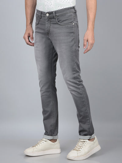 Grey Jeans-Men Jeans-Crimsoune Club