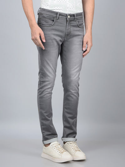 Grey Jeans-Men Jeans-Crimsoune Club