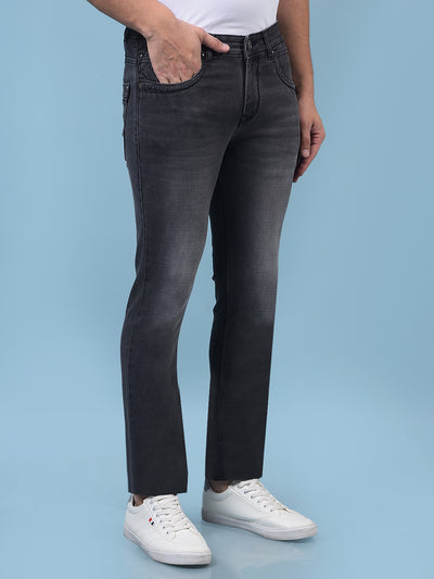 Men's Grey Jeans-Men Jeans-Crimsoune Club