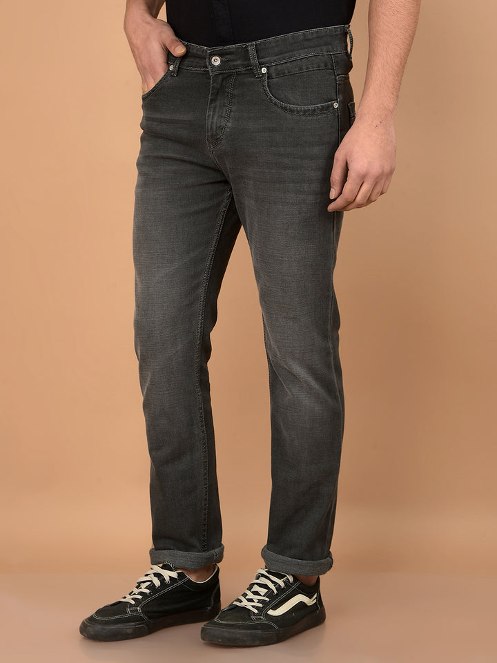 Grey Jeans-Men Jeans-Crimsoune Club