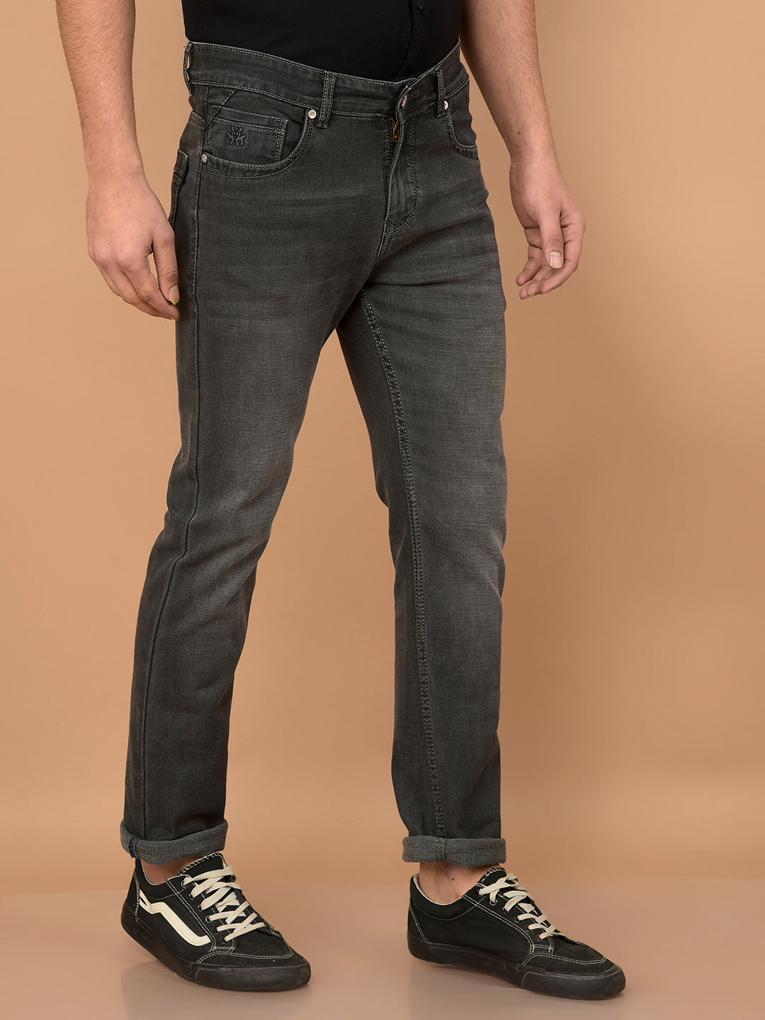 Grey Jeans-Men Jeans-Crimsoune Club