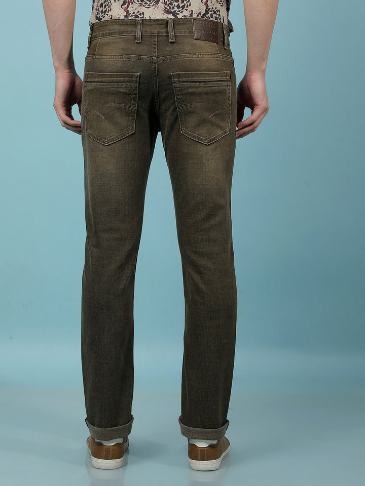 Beige Jeans-Men Jeans-Crimsoune Club