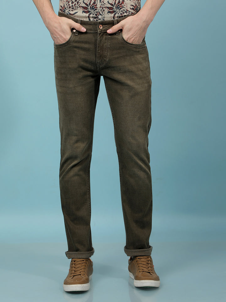 Beige Jeans-Men Jeans-Crimsoune Club