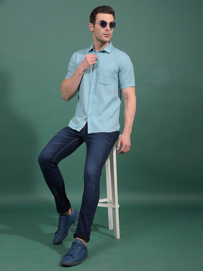 Blue Skinny Jeans-Men Jeans-Crimsoune Club