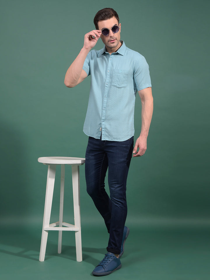 Blue Skinny Jeans-Men Jeans-Crimsoune Club