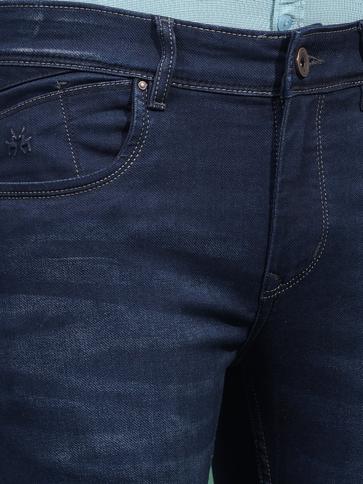 Blue Skinny Jeans-Men Jeans-Crimsoune Club