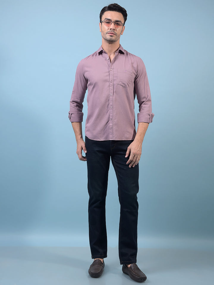Men's Navy Blue Straight Jeans-Men Jeans-Crimsoune Club