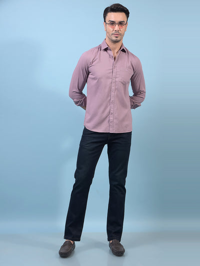 Men's Navy Blue Straight Jeans-Men Jeans-Crimsoune Club