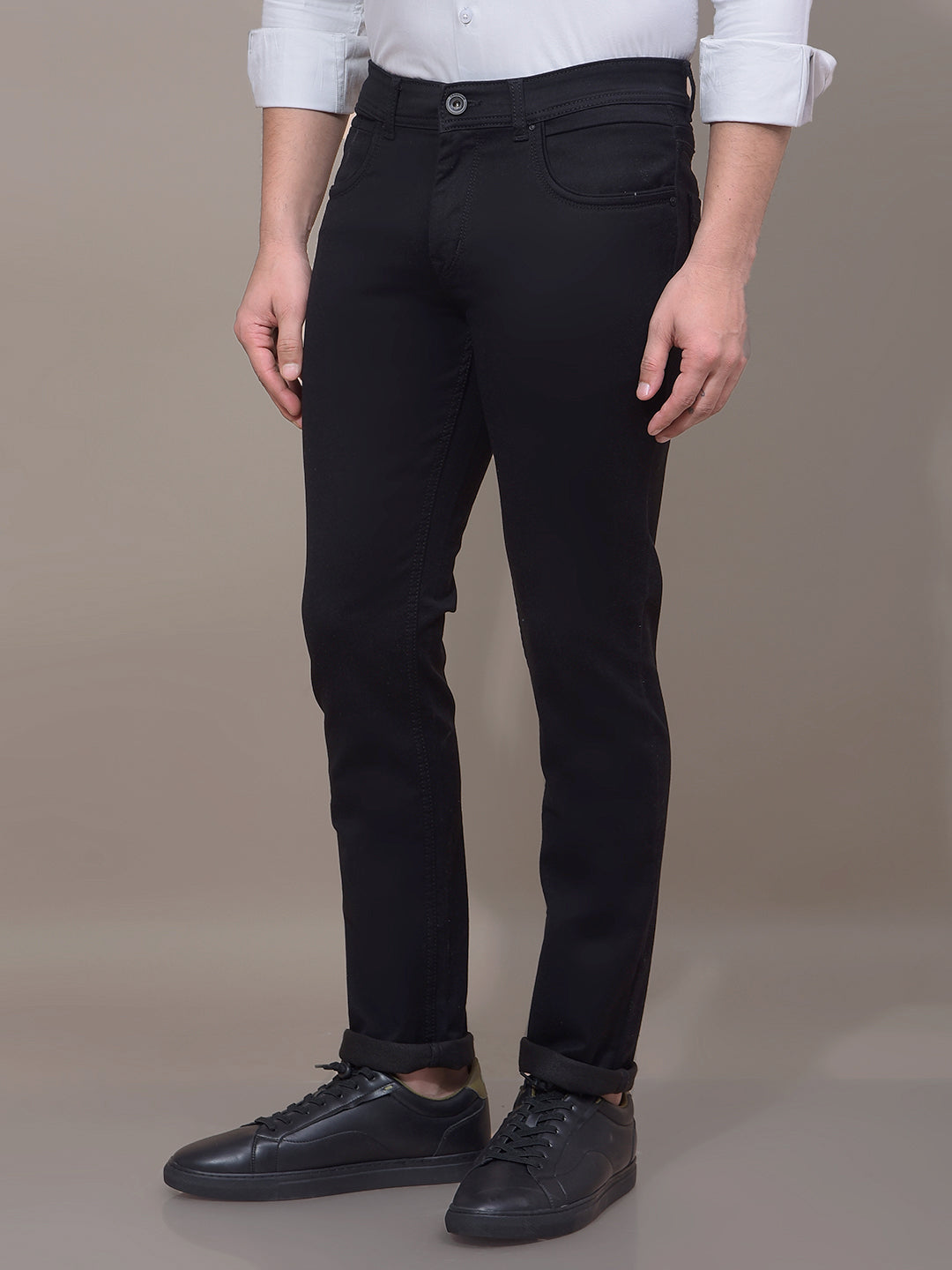 Black Jeans-Men Jeans-Crimsoune Club