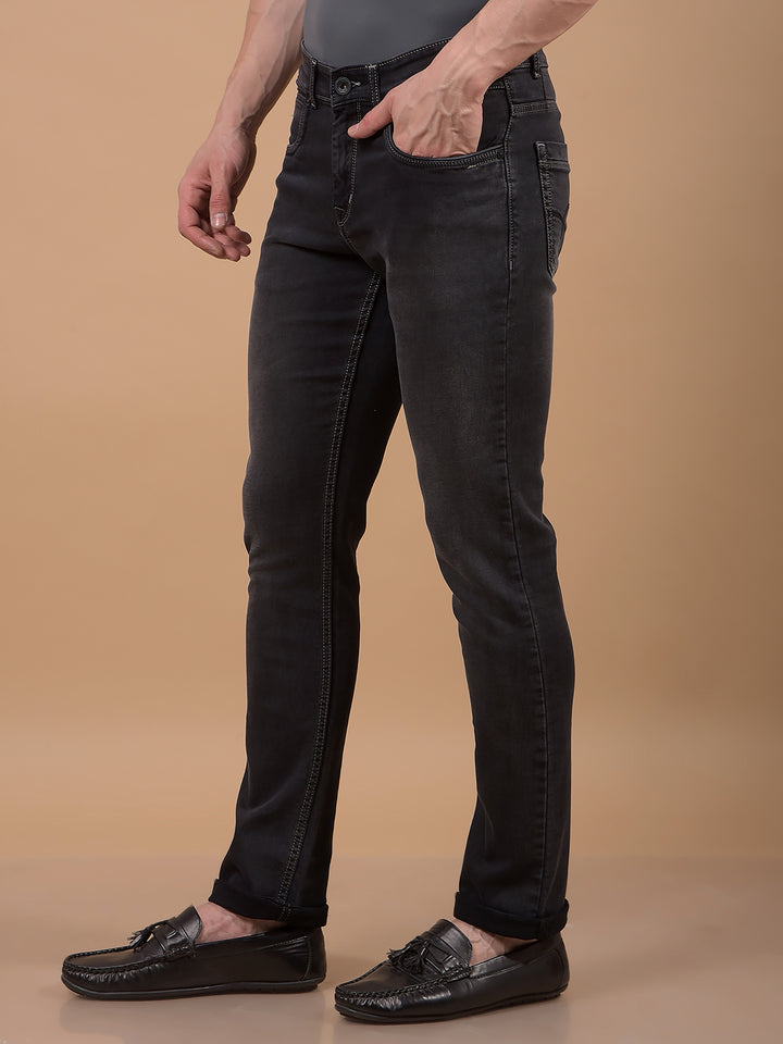 Grey Jeans-Men Jeans-Crimsoune Club
