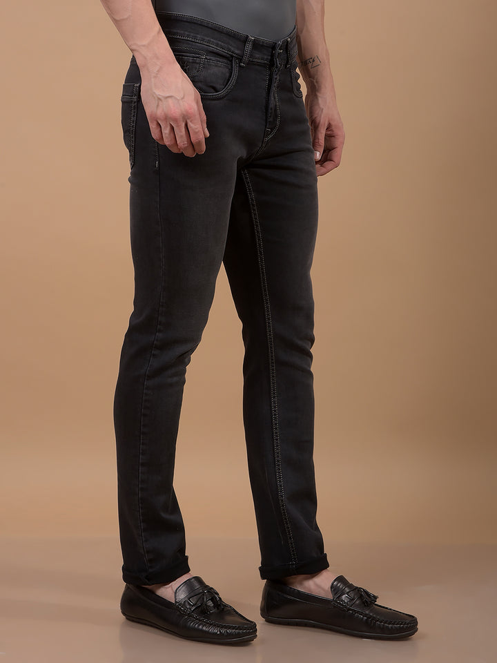 Grey Jeans-Men Jeans-Crimsoune Club
