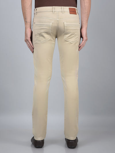 Beige Jeans-Men Jeans-Crimsoune Club