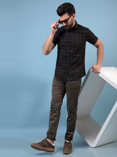 Men's Brown Jeans-Men Jeans-Crimsoune Club