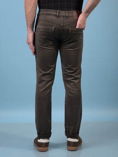 Men's Brown Jeans-Men Jeans-Crimsoune Club