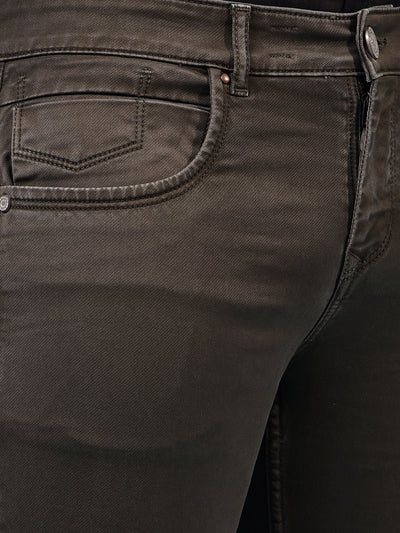 Men's Brown Jeans-Men Jeans-Crimsoune Club