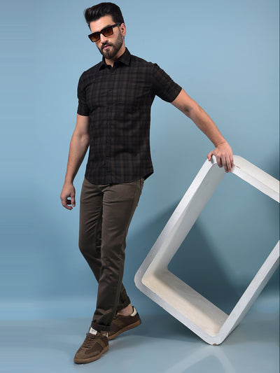 Men's Brown Jeans-Men Jeans-Crimsoune Club