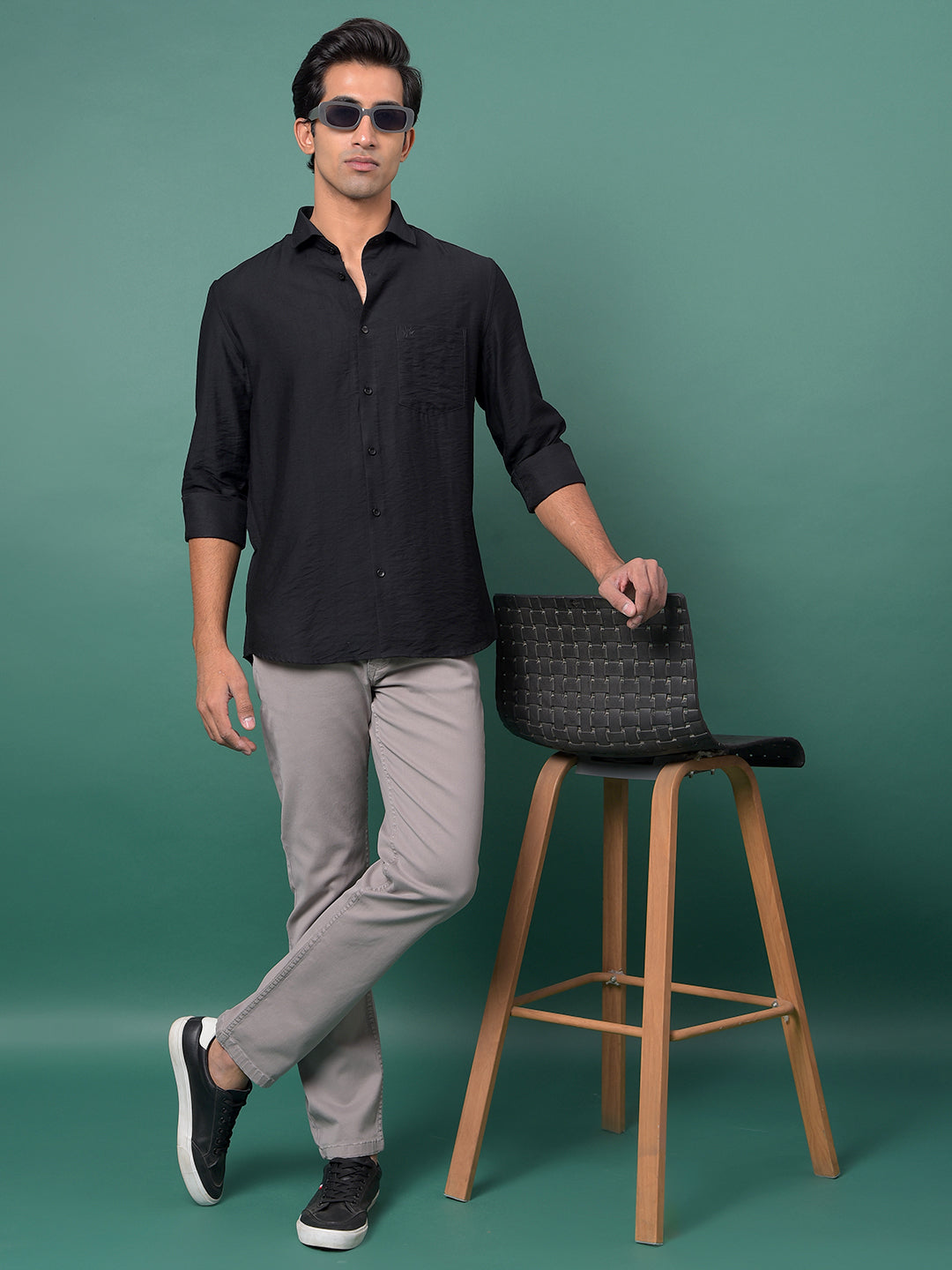 Sophisticated Grey Denim Jeans-Men Jeans-Crimsoune Club