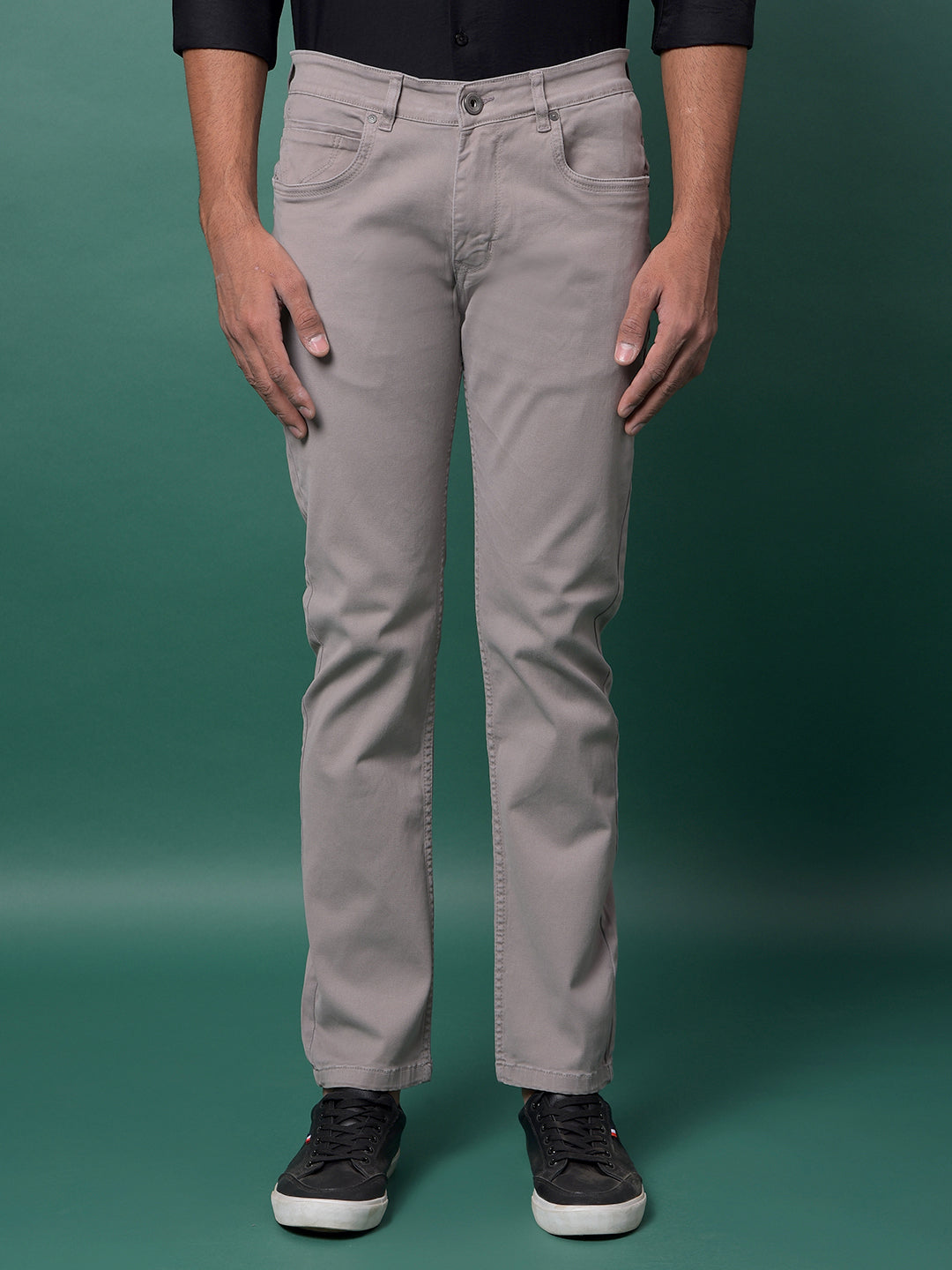 Sophisticated Grey Denim Jeans-Men Jeans-Crimsoune Club