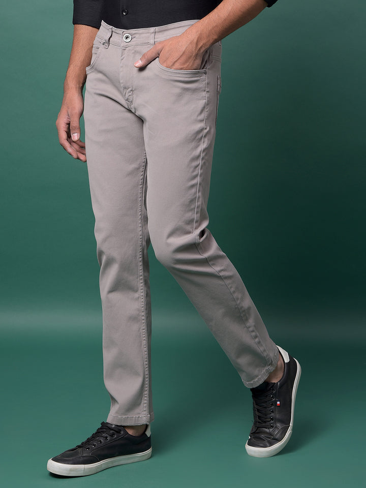 Sophisticated Grey Denim Jeans-Men Jeans-Crimsoune Club