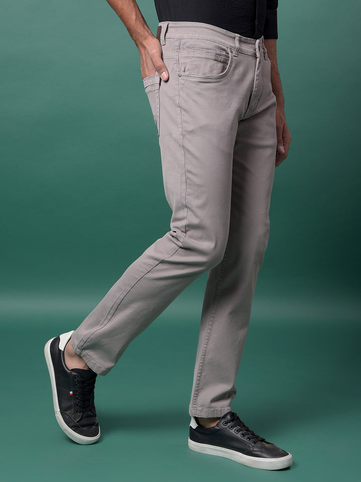 Sophisticated Grey Denim Jeans-Men Jeans-Crimsoune Club
