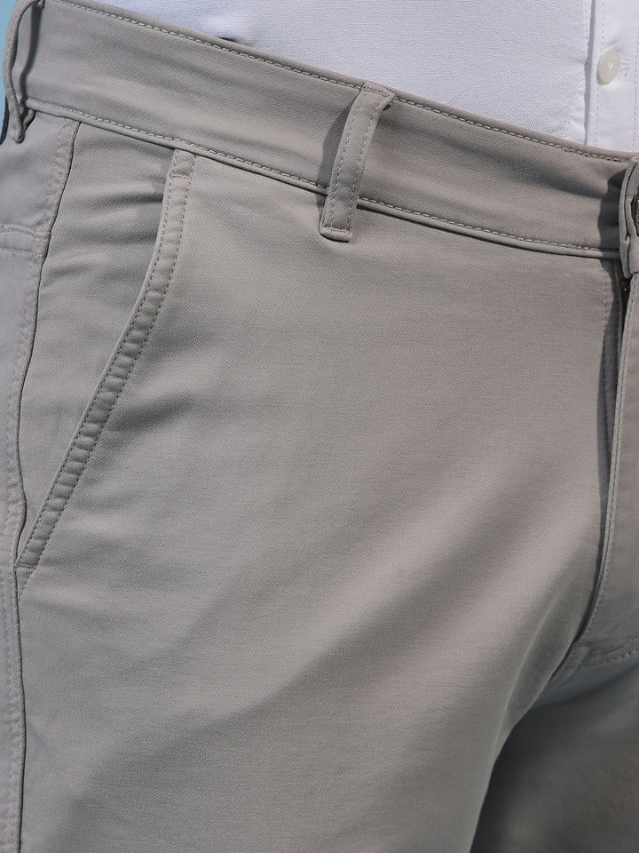 Men's Grey Cargo Jeans-Men Jeans-Crimsoune Club