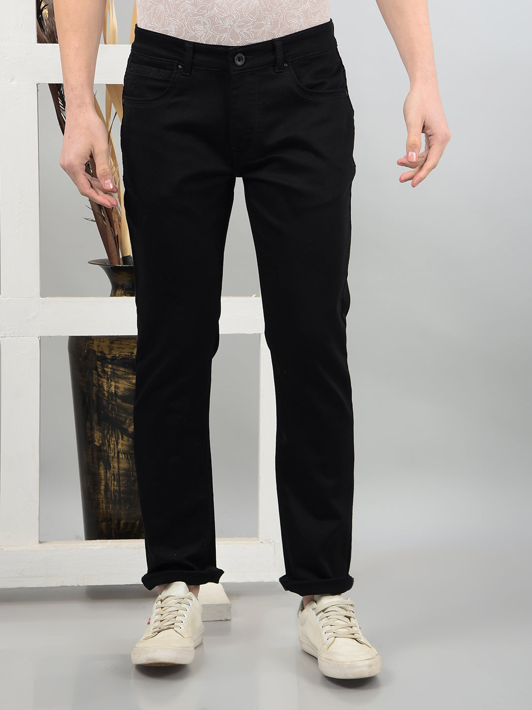 Black Jeans-Men Jeans-Crimsoune Club