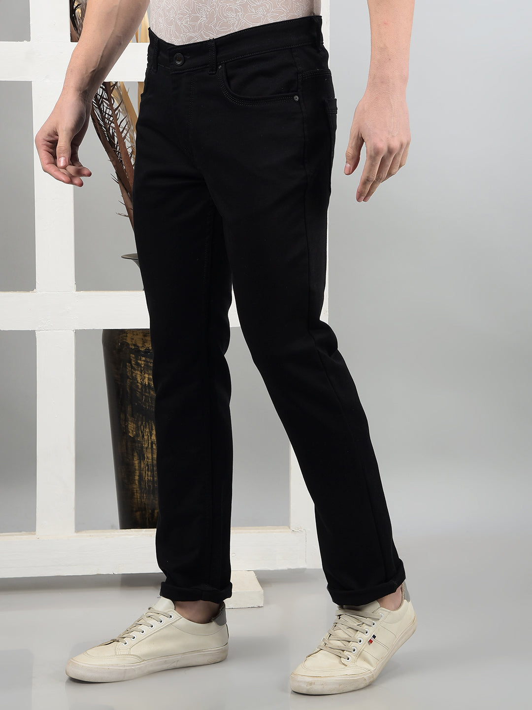 Black Jeans-Men Jeans-Crimsoune Club