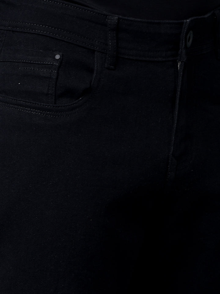 Black Baggy Cargo Jeans-Men Jeans-Crimsoune Club