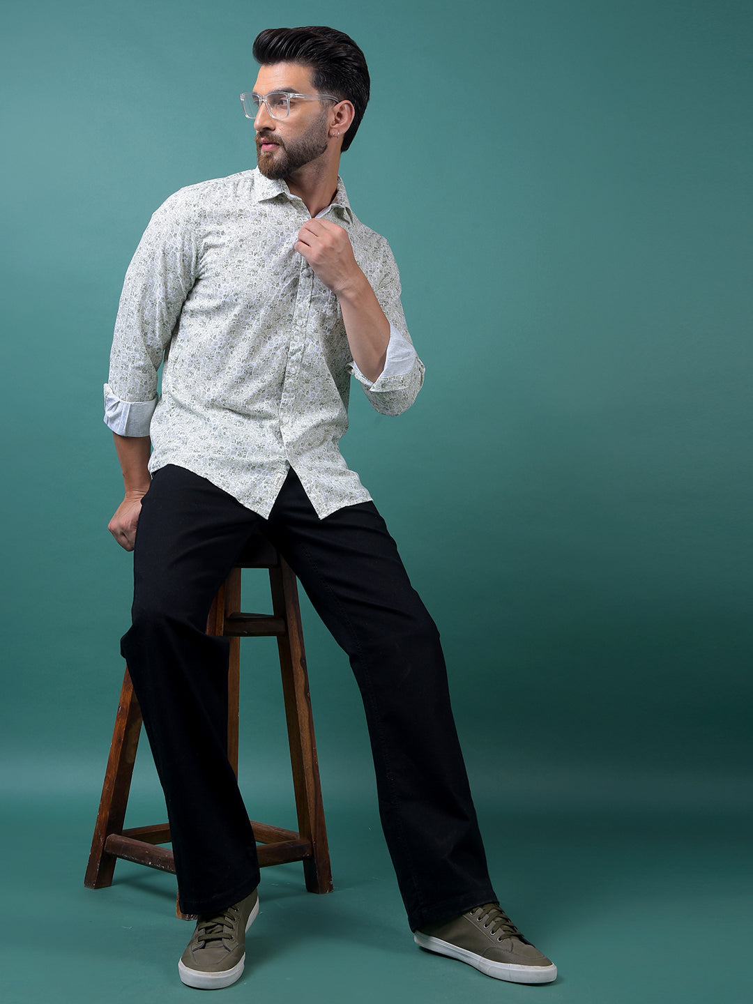 Black Baggy Jeans-Men Jeans-Crimsoune Club