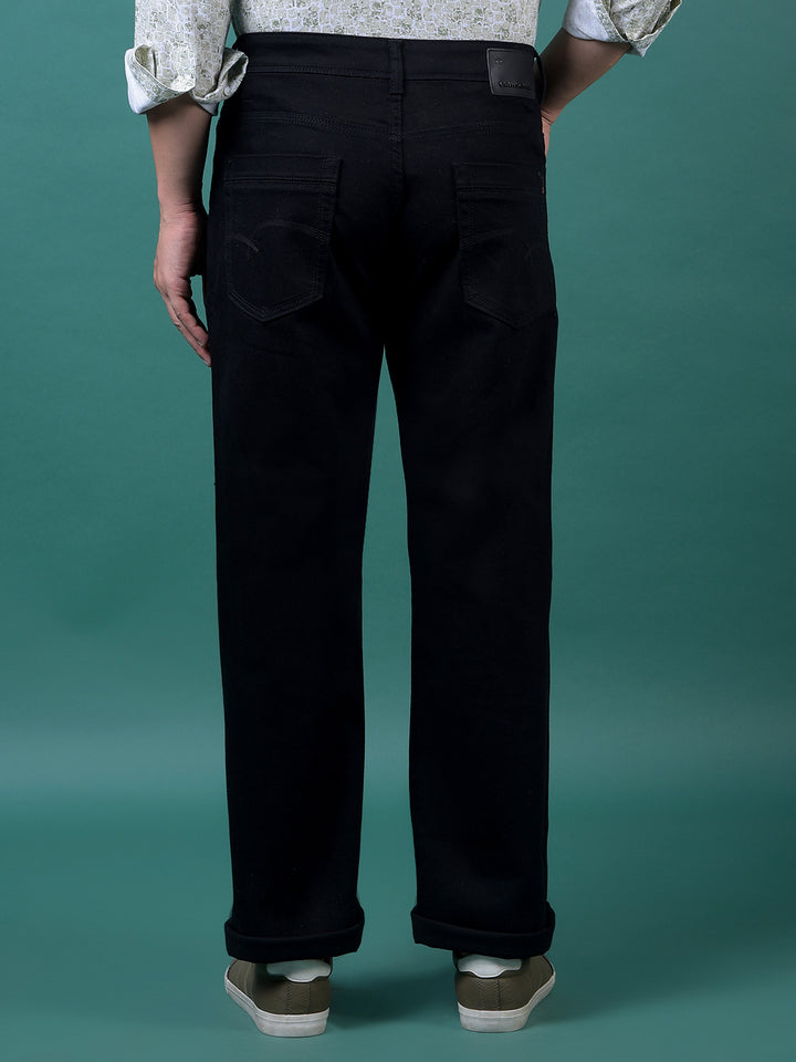 Black Baggy Jeans-Men Jeans-Crimsoune Club