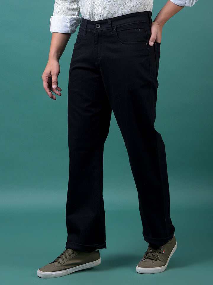 Black Baggy Jeans-Men Jeans-Crimsoune Club