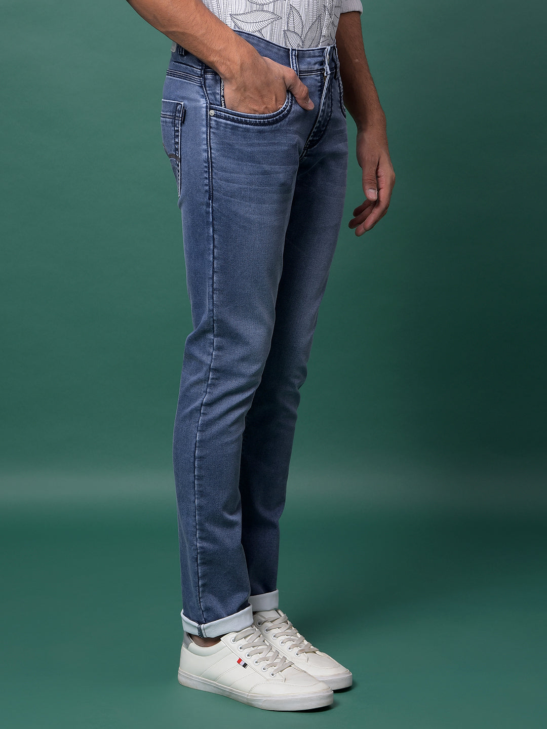 Versatile Blue Denim Jeans-Men Jeans-Crimsoune Club
