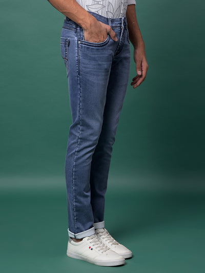 Versatile Blue Denim Jeans-Men Jeans-Crimsoune Club