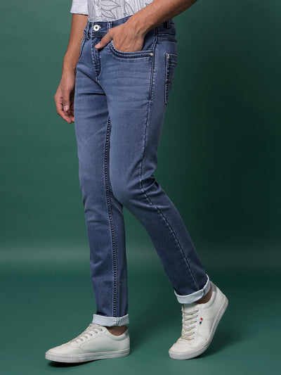 Versatile Blue Denim Jeans-Men Jeans-Crimsoune Club