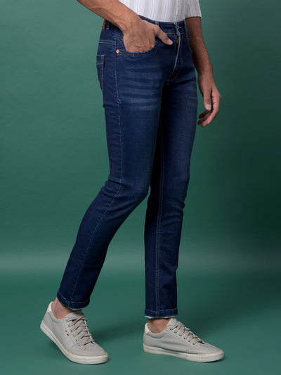 Versatile Blue Denim Jeans-Men Jeans-Crimsoune Club