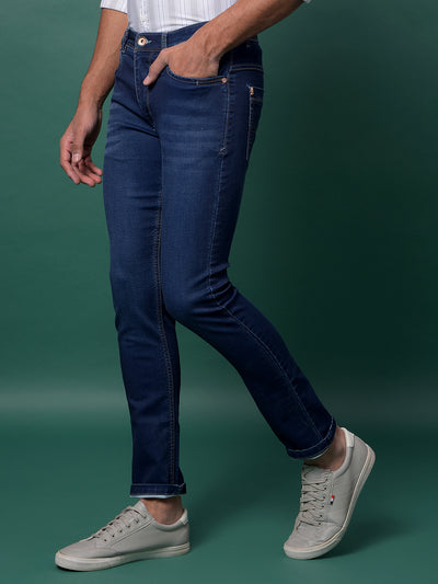 Versatile Blue Denim Jeans-Men Jeans-Crimsoune Club