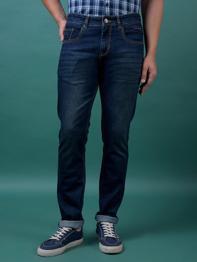 Versatile Blue Denim Jeans-Men Jeans-Crimsoune Club