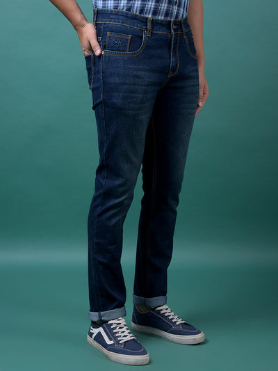 Versatile Blue Denim Jeans-Men Jeans-Crimsoune Club