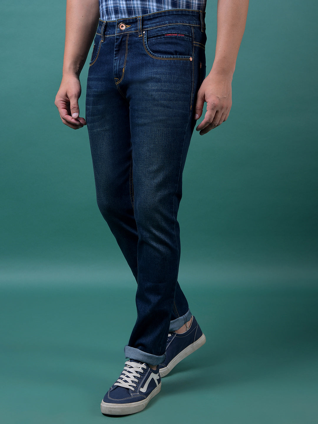 Versatile Blue Denim Jeans-Men Jeans-Crimsoune Club